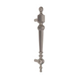 Domino Traditional Finial Pull Handle - 320mm - Satin Nickel