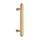 Domino Stepped Art Deco Pull Handle - 150mm - Polished Brass