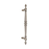 Domino Twist Finial Pull Handle - 285mm - Satin Nickel