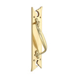 Domino Wave Pull Handle - 160mm - Polished Brass
