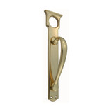 Domino Federation Pull Handle - Cylinder Hole - 234 x 59mm - Polished Brass