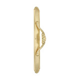 Domino Rococo Pull Handle - Arched Verve Plate - 510 x 60mm - Polished Brass