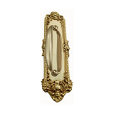 Domino Shaker Pull Handle - Vintage Plate - Polished Brass