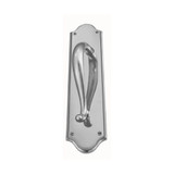 Domino Scroll Pull Handle - Retro Plate - Chrome