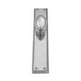 Domino Balmain Door Knob - Single Bevelled Plate - Chrome
