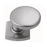 Domino Adonis Offset Door Knob - Curved Rosette - 55 x 55mm - Satin Nickel