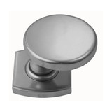Domino Adonis Offset Door Knob - Curved Rosette - 55 x 55mm - Satin Chrome