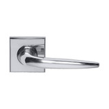 Domino Hale Lever Door Handle - Square Rosette - 56mm x 56mm - Chrome