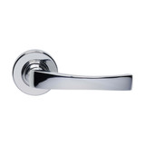 Domino Paramount Lever Door Handle - Round Rosette - 53mm - Chrome