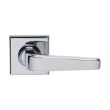 Domino Mckinnon Lever Door Handle - Square Rosette - 56mm x 56mm - Chrome