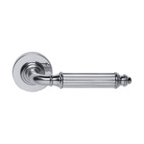 Domino Silas Lever Door Handle - Round Rosette - 53mm - Chrome