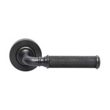 Domino Hemera Lever Door Handle - Round Rosette - 53mm - Antique Bronze