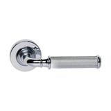 Domino Hemera Lever Door Handle - Round Rosette - 53mm - Chrome