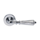 Domino Hopewell Lever Door Handle - Round Rosette - 53mm - Chrome