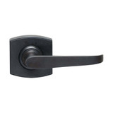 Domino Khan Lever Door Handle - Curved Rosette - 55mm x 55mm - Antique Bronze