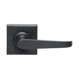 Domino Khan Lever Door Handle - Square Rosette - 56mm x 56mm - Antique Bronze