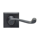 Domino Byron Lever Door Handle - Square Rosette - 56mm x 56mm - Antique Bronze