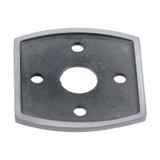 Domino Adaptor Plate for Curved Rosette - 60mm - Satin Chrome (Pair)