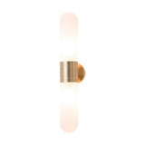 Lighting Inspirations Hepburn Wall Light - 2 Light - Satin Brass