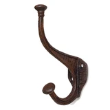 Character House Antique Iron Coat Hook - 160 x 103mm - Rustic Cast Iron