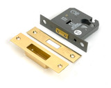 From the Anvil Euro Deadlock - 57mm Backset - Polished Brass