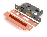 From the Anvil Euro Mortice Lock - 45mm Backset - Polished Bronze