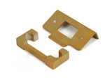 From The Anvil Rebate Kit to Suit Privacy Latches - 59 x 28.5mm - Satin Brass