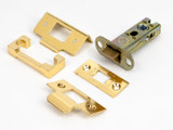 From the Anvil 57mm Backset Hard Sprung Tubular Latch + Rebate Kit - Polished Brass
