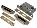 From the Anvil 45mm Backset Euro Lock + Rebate Kit - Aged Brass
