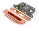 From The Anvil Hard Sprung Privacy Mortice Lock - 45mm Backset - Polished Bronze