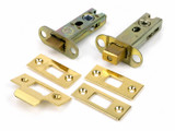 From the Anvil 57mm Backset Hard Sprung Tubular Latch + Privacy Bolt - Polished Brass