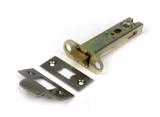From the Anvil Hard Sprung Tubular Latch - 82mm Backset - Aged Brass