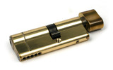 From The Anvil Euro Cylinder (1A) with Thumbturn - 5 Pin/80mm (45/35) - Aged Brass