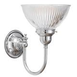 Lighting Inspirations Loxton Indoor Wall Light - Claredon Clear - Chrome