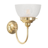 Lighting Inspirations Luke Indoor Wall Light - Keon Glass - Polished Brass