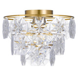 Telbix Alison Chandelier DIY Batten Fix Ceiling Light - 205 x 300mm - Gold