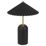 Telbix Arvane LED Table Lamp - Umbrella Shade - Black
