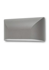 Telbix Bloc Outdoor LED Wall Light - Silver