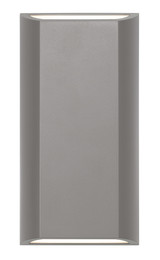 Telbix Bloc Outdoor LED Wall Light - 2 Light - Silver
