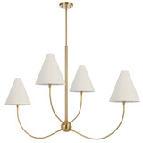 Telbix Farnix Rod Pendant Light - 4 Arm - 1220mm - Antique Gold