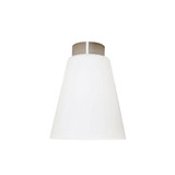 Telbix Haly DIY Batten Fix Ceiling Light - Opal Matte - 210 x 160mm - Nickel