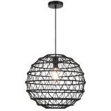 Telbix Ivalo Black Cord Pendant Light - Black