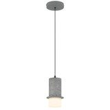 Telbix Kolisa Cord Pendant Light - Frost Glass - 110mm - Grey