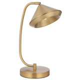 Telbix Larson Industrial Desk Lamp - Brass Shade - Brass