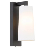Telbix Lavis Indoor Wall Light - Ivory Shade - Black