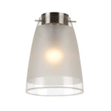 Telbix Lydia DIY Batten Fix Ceiling Light - Frost Glass - 200 x 160mm - Chrome