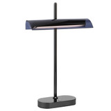 Telbix Lyman Industrial Desk Lamp - Smoke Shade - Gun Metal