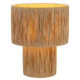 Telbix Nativa Raffia Base Table Lamp - Large - Cream