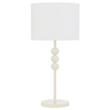 Telbix Poetix Art Deco Table Lamp - White Shade - Cream