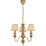 Telbix Siedel Chain Pendant Light with Shade - 3 Arm - 520mm - Copper